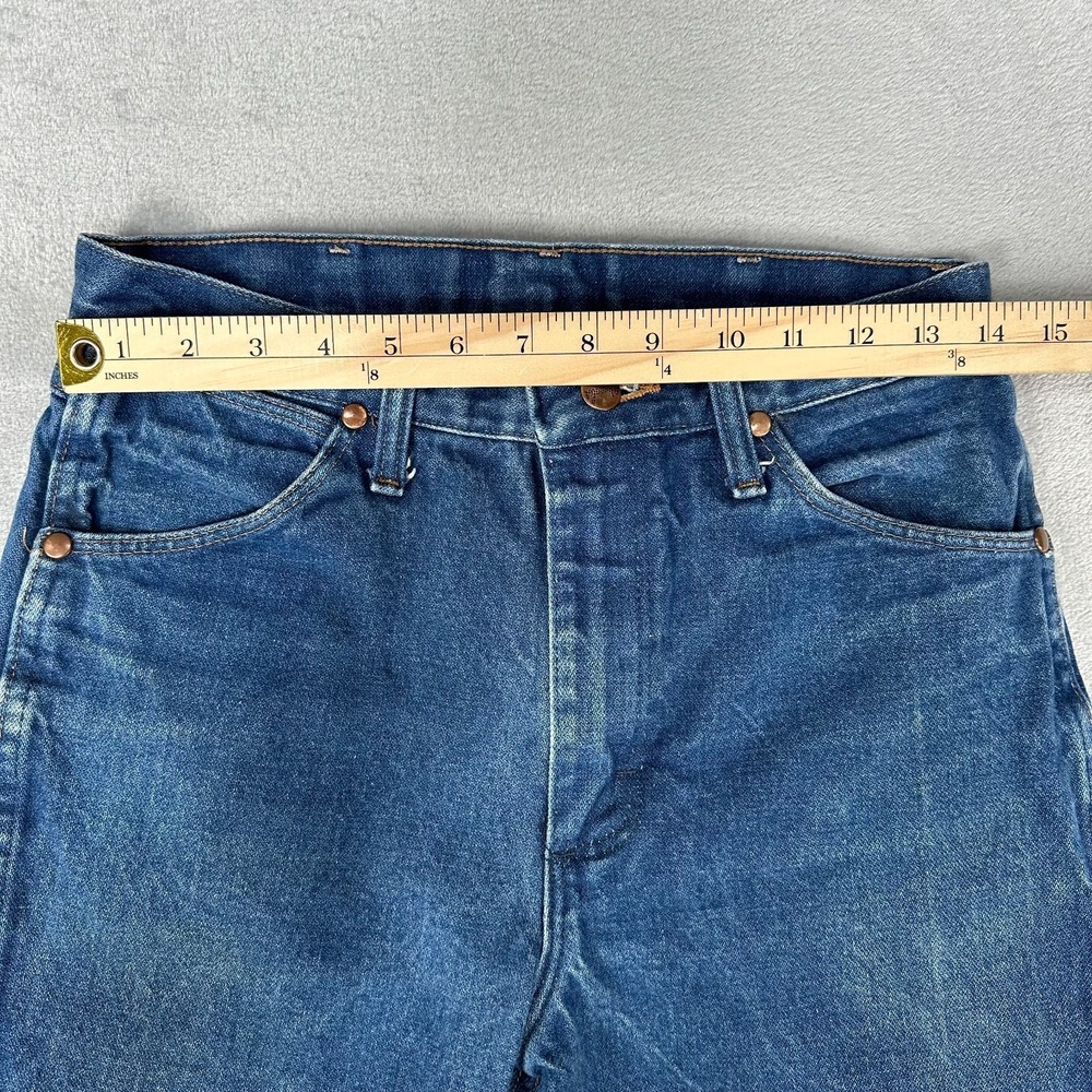 Wrangler Jeans Mens 30x34 Blue Denim 13MWZ Cowboy Western Rodeo Casual - Picture 13 of 16